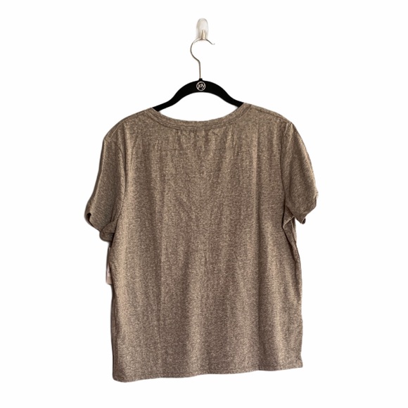 BP Grey/Gray Basic V-Neck Short Sleeve Tee Shirt Size Medium NWT - Picture 3 of 8